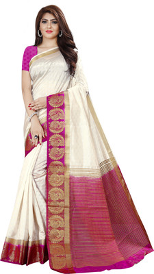 Snija Fashion Woven Kanjivaram Jacquard Saree(Multicolor)