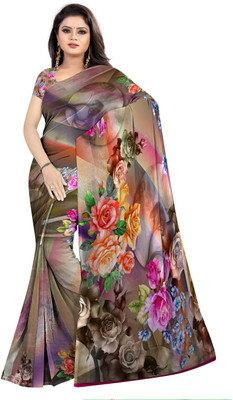 SCFO Digital Print Daily Wear Polyester Saree(Multicolor)