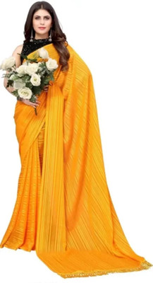 RADHA MADHAV Self Design Daily Wear Georgette Saree(Light Green)