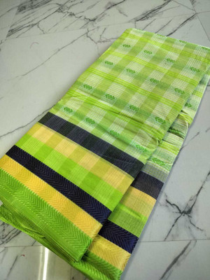 Bikash Dutta Fashion Self Design Tant Pure Cotton Saree(Grey)