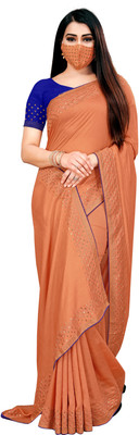 pUNYATHA CREATION Embroidered Bollywood Art Silk Saree(Multicolor)