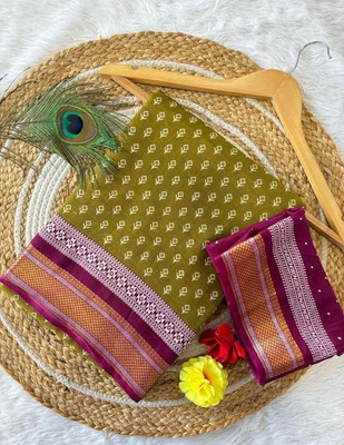 RJ CREATION Printed Daily Wear Pure Cotton Saree(Multicolor)