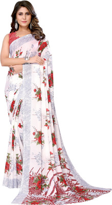 YASHIKA Printed Daily Wear Georgette Saree(Red)
