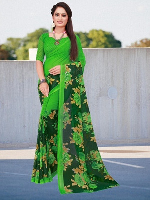Suali Printed Daily Wear Georgette Saree(Multicolor)