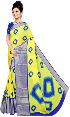nirmal creation Printed Bollywood Chiffon Saree(Multicolor)