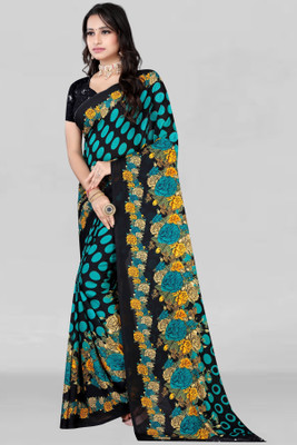 Leelavati Printed Daily Wear Georgette Saree(Multicolor)