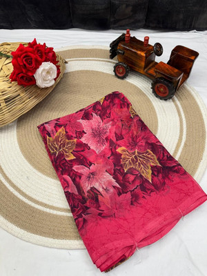 HouseOfCommon Ombre Bollywood Georgette Saree(Pink)