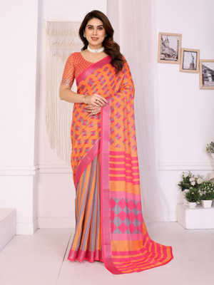 iHIYAzz ENTERPRISE Printed Bollywood Pure Silk Saree(Multicolor)