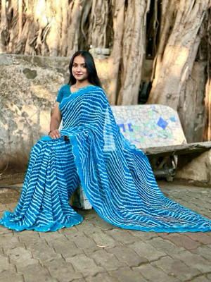 S.R.TEXTILES Self Design Bollywood Georgette Saree(Multicolor)