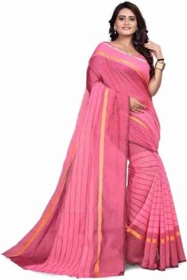 Saadhvi Printed Banarasi Cotton Blend Saree(Pink)