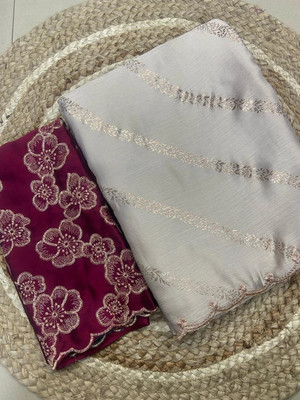 Vastramela Self Design Leheria Chiffon Saree(Cream)