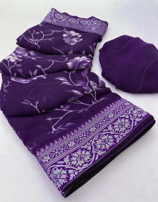 AARTI SELECTION Printed, Woven Bandhani Georgette Saree(Multicolor)