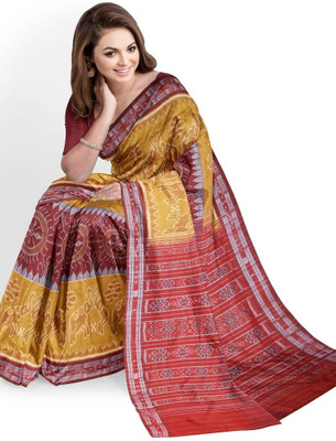 JAYANTI HANDLOOM Woven Sambalpuri Pure Cotton Saree(Multicolor)