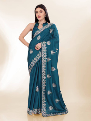 ZARISTACREATION Self Design Bollywood Cotton Silk Saree(Green)