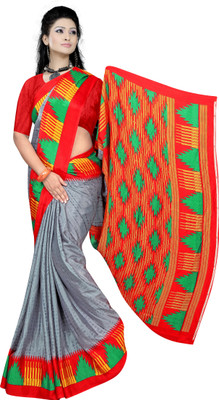 nirmal creation Printed Daily Wear Chiffon Saree(Multicolor)