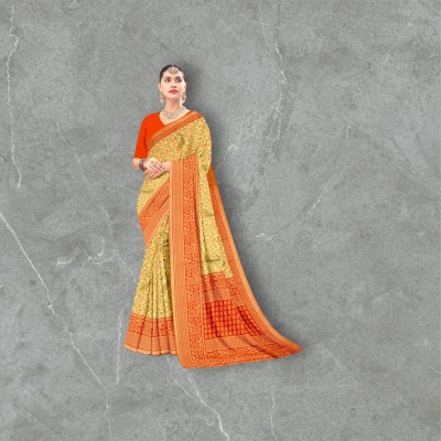 VEERPAL CREATION Printed Daily Wear Georgette Saree(Multicolor)