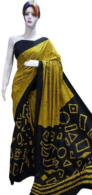 Jashvita Printed Handloom Pure Cotton Saree(Multicolor)