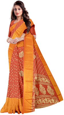 AVM SILK MILLS Printed Daily Wear Chiffon Saree(Multicolor)
