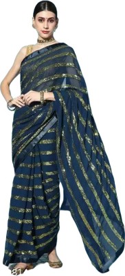 Jk fashion Printed Banarasi Cotton Blend Saree(Dark Green)