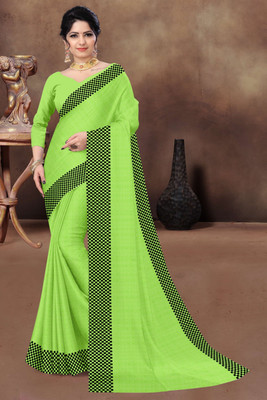 RANISATII Self Design Daily Wear Lycra Blend Saree(Light Green)