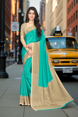 Novus Knitting Printed Bollywood Tussar Silk Saree(Blue)