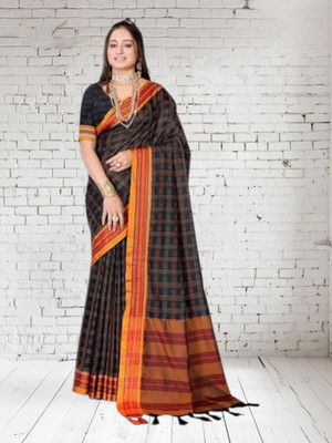 NEEL TEXTILES Self Design Bollywood Georgette Saree(Black)