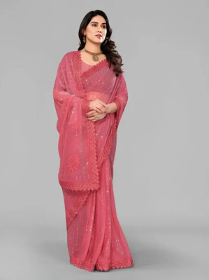 Avsar international Woven Banarasi Lycra Blend Saree(Multicolor)