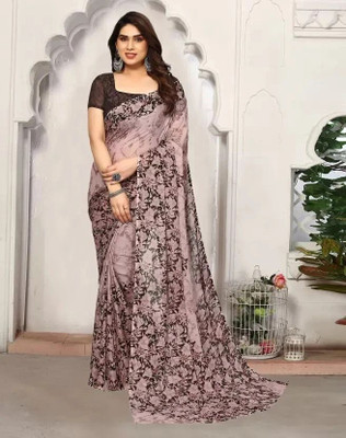 Falessa Printed Bollywood Georgette Saree(Beige)