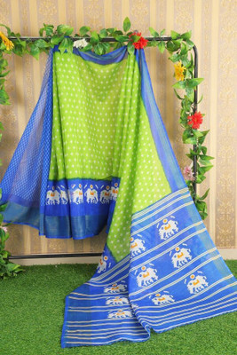 Suali Woven Bollywood Art Silk Saree(Green)