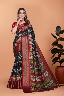 UDANI ENTERPRISE Printed Kanjivaram Art Silk Saree(Multicolor)