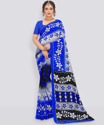Leelavati Printed Daily Wear Georgette Saree(Multicolor)