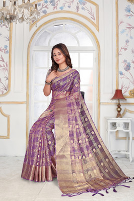 Aarunika SBT Solid/Plain Bollywood Organza Saree(Light Blue)