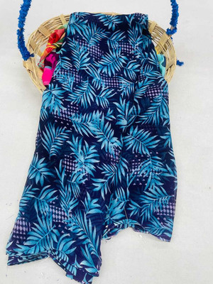 kuldevi enterprise Printed Bollywood Cotton Silk Saree(Multicolor)