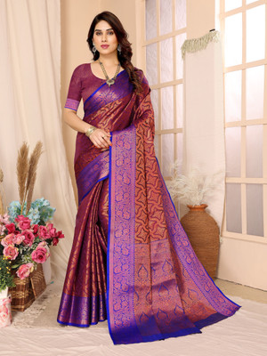 Soor Panchi Woven Banarasi Pure Silk Saree(Green)