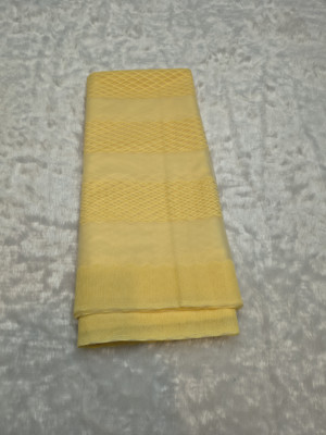 Sudev fashion Solid/Plain Saree with Attached Blouse Net Saree(Yellow)