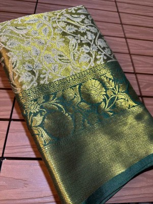 GATISHVAM TEXTILE Woven Banarasi Art Silk Saree(Green)