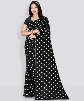 Leelavati Printed Daily Wear Georgette Saree(Black)