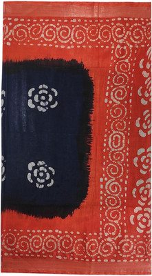 paul bastralaya Blocked Printed Daily Wear Cotton Linen Saree(Green)