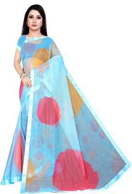 Jumki Fashion Digital Print Bollywood Silk Blend Saree(Grey)