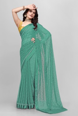 ELEGENCE FAB Self Design Daily Wear Viscose Rayon Saree(Light Green)