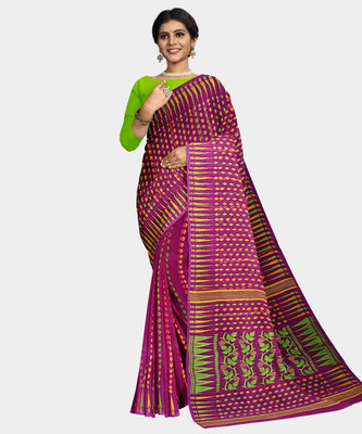 Mayabi Woven Jamdani Cotton Silk Saree(Pink)