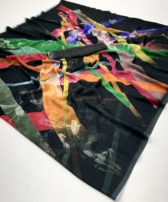 KOMAL NX Printed Bollywood Georgette Saree(Pack of 2, Multicolor)