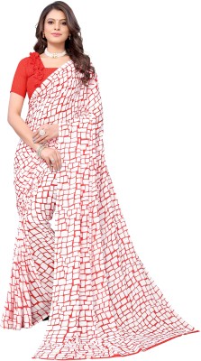 Priyashi Printed Bollywood Georgette Saree(Red)