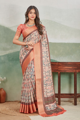 M.B.ENTERPRISE Digital Print Bollywood Viscose Rayon Saree(Light Green)