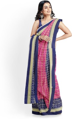 Saadhvi Printed Bandhani Art Silk Saree(Pink)