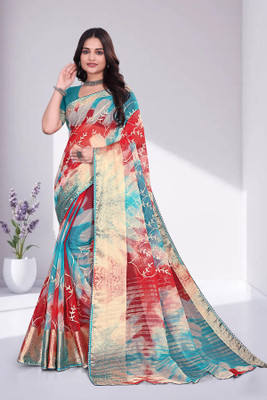 Aarunika fashion Solid/Plain Bollywood Organza Saree(Maroon)