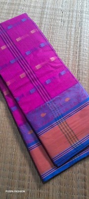 Parbati fashion Self Design Tant Pure Cotton Saree(Pink)