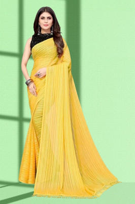 GUPTA TRENDZ Self Design Bollywood Georgette Saree(Purple)