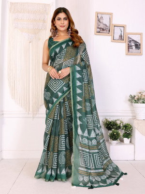 GRANTHCREATION Self Design Bollywood Chanderi Saree(Multicolor)