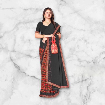 VEERPAL CREATION Striped Daily Wear Georgette Saree(Multicolor)